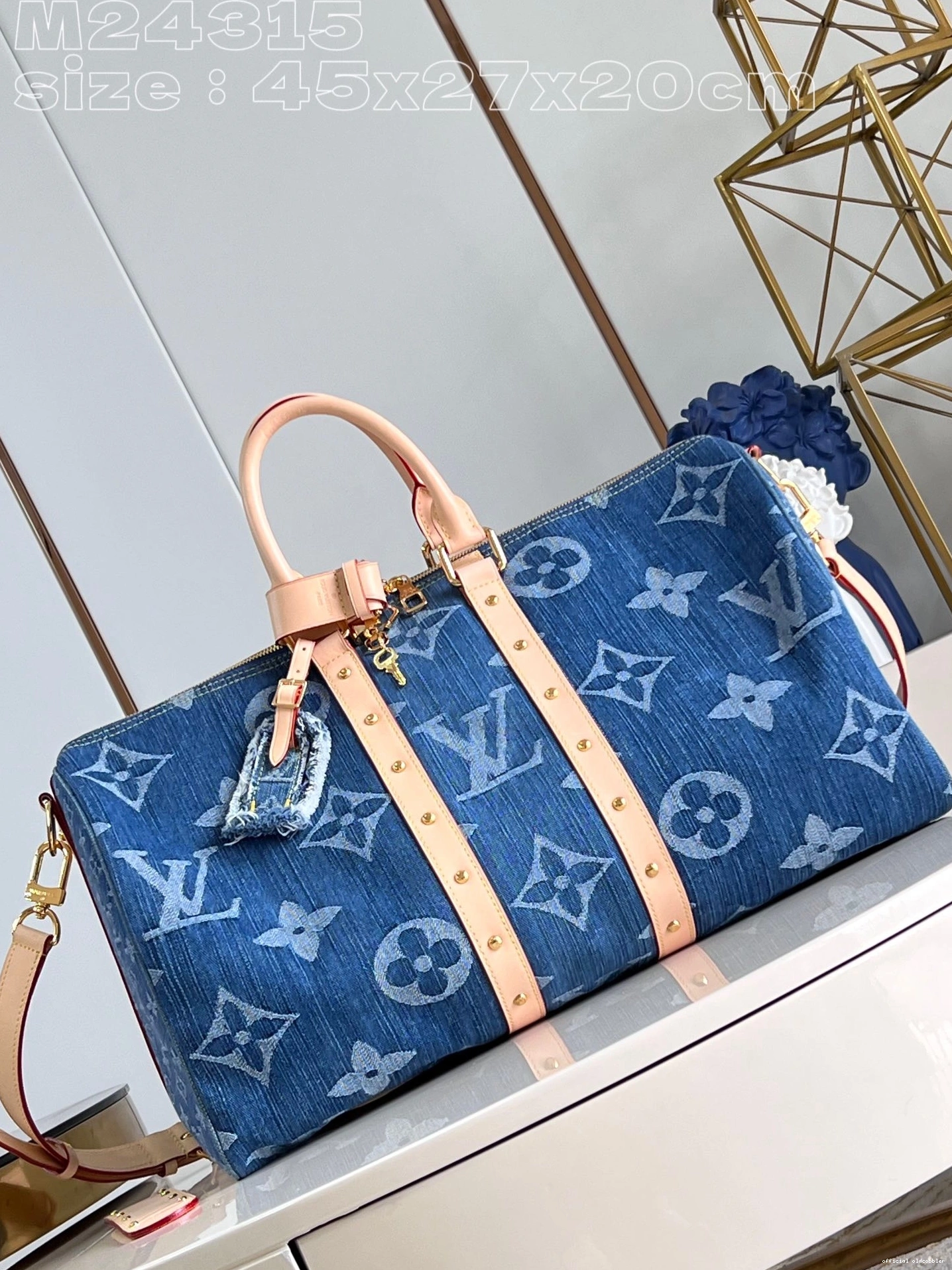 Official oldcobbler BANDOULIÈRE VUITTON 45 LOUIS KEEPALL 0717